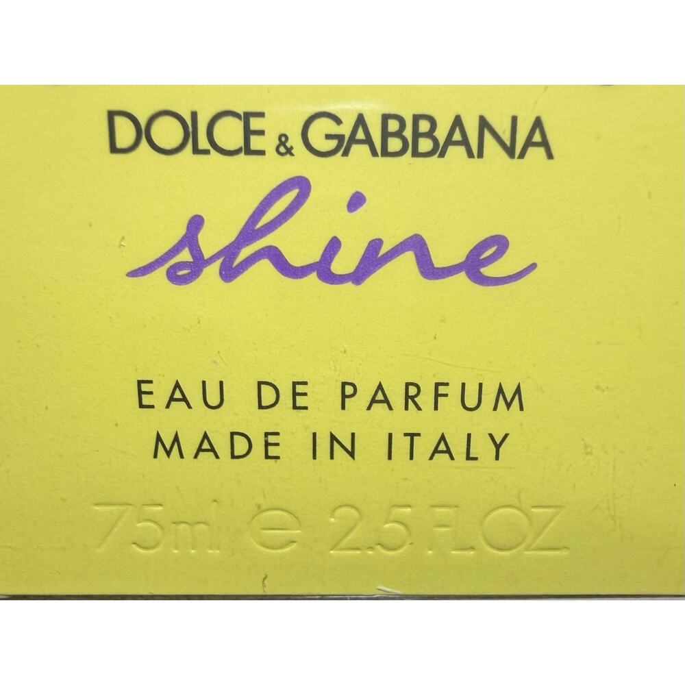 Dolce & Gabbana Shine Eau de Parfum – 75ml / 2.5 fl oz (New in Box Sealed) - Picture 5 of 5